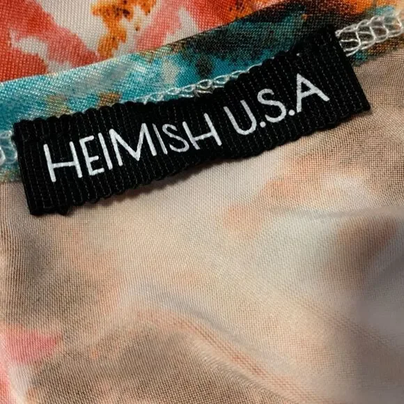 V neck/back multicolored tunic w/pockets - Picture 11 of 15